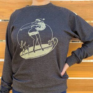 Vintage-Inspired Mischief Made Santa’s Surf Girl Crewneck Sweatshirt